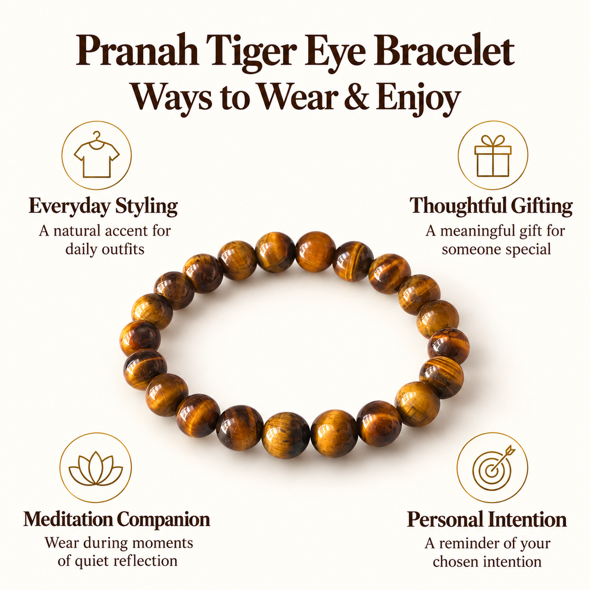Pranah Tiger Eye Bracelet