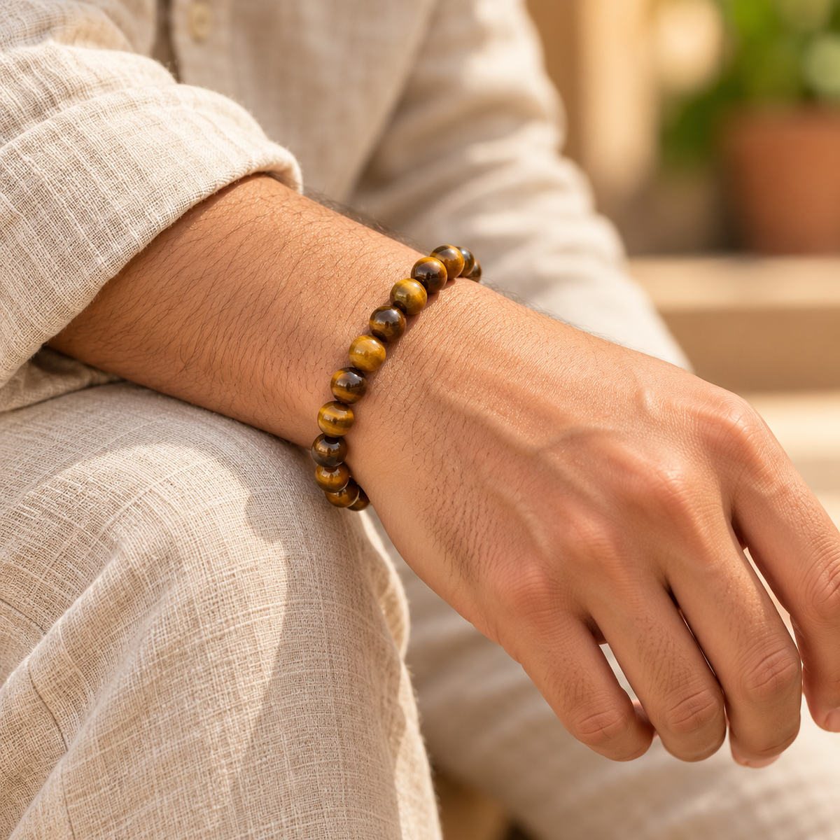 Pranah Tiger Eye Bracelet